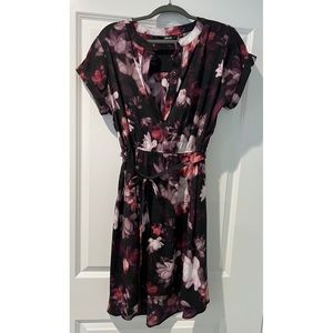 Vera Wang Silky Floral High-Low A-Line Dress, Size XL